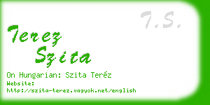 terez szita business card